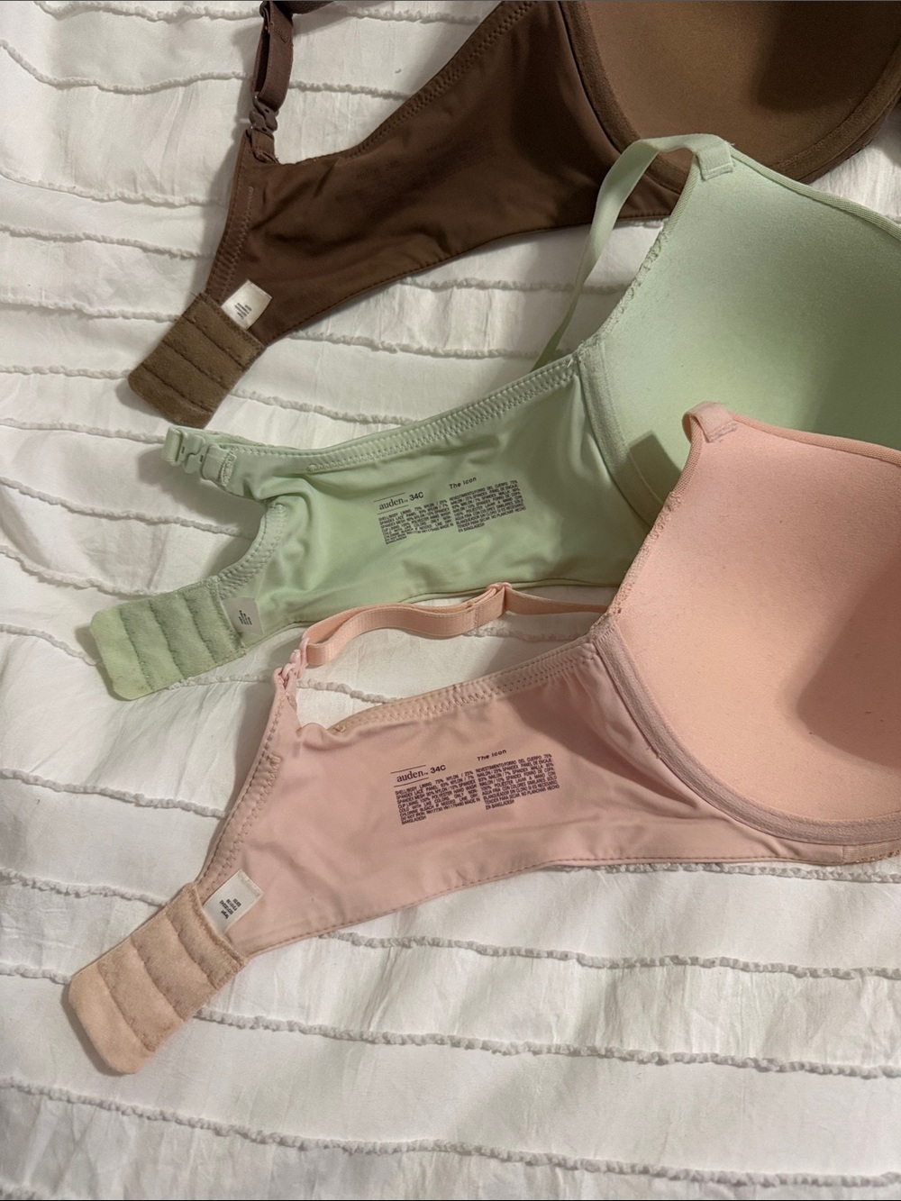 EUC Qty 3 Sz 34C Auden “The Icon” Bra - Picture 8 of 9